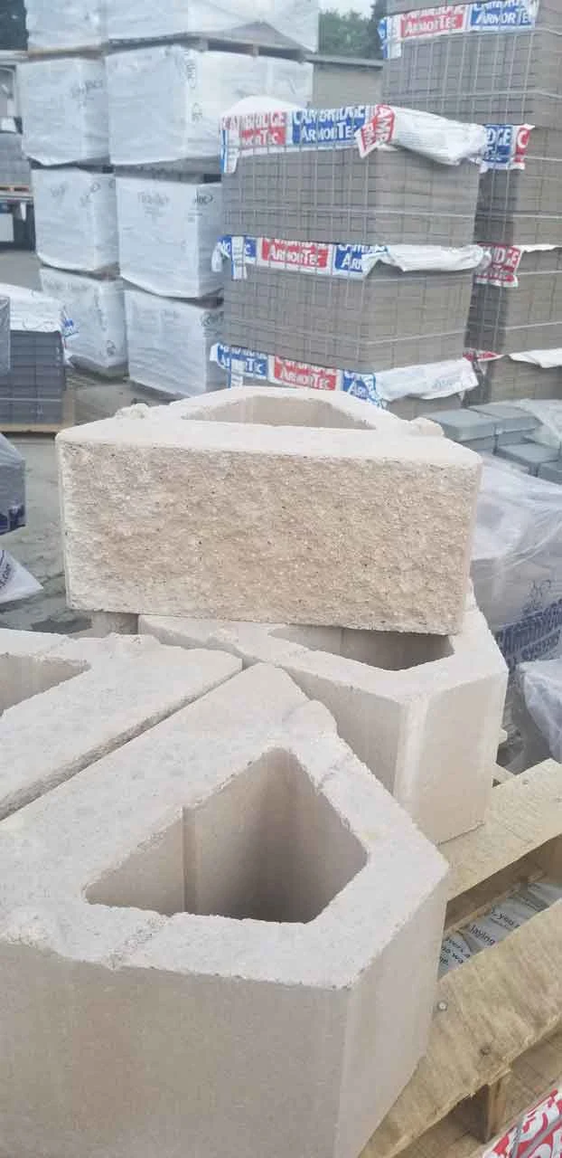 Decorative masonry block work in progress from AJT’s masonry project gallery